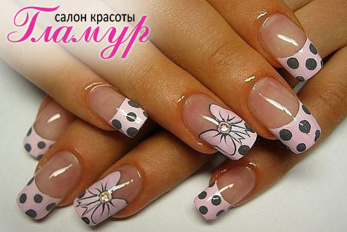 Наращивание ногтей с любым дизайном всего за 500 рублей в салоне красоты «Гламур»