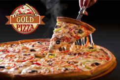 PIZZA GOLD: при покупке 2-х пицц, третья в подарок