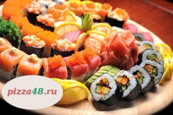 Купи 1 получи 2. Специально для любителей японской кухни! Скидка до 50% на все роллы и суши от службы доставки «Pizza48.ru»