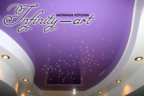 Качественные и стильные натяжные потолки от «INFINITY-ART» со скидкой 35%