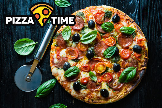 Пицца на тонком и пышном тесте со скидкой 50% в «PIZZA TIME»