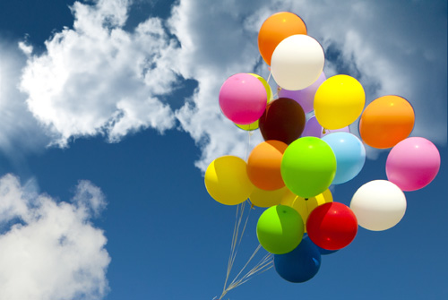 Целое облако воздушных шаров с гелием со скидкой 50% от цветочного бутика "DiDi"