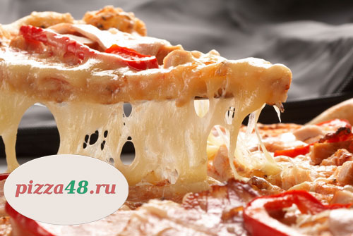 1+1=3 Вкусная пицца со скидкой 50% от службы доставки «Pizza48.ru»