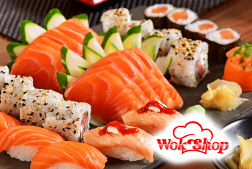 Роллы, суши и сеты со скидкой 50% от службы доставки еды «Wok Shop» Роллы, суши и сеты со скидкой 50% от службы доставки еды «Wok Shop»