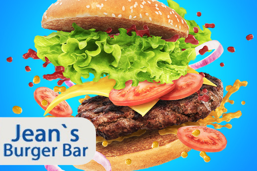 Бургер + напиток со скидкой 50% в Jean`s Burger Bar