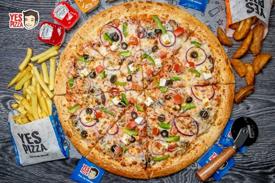 Большая пицца со скидкой 50% от "Yes Pizza"