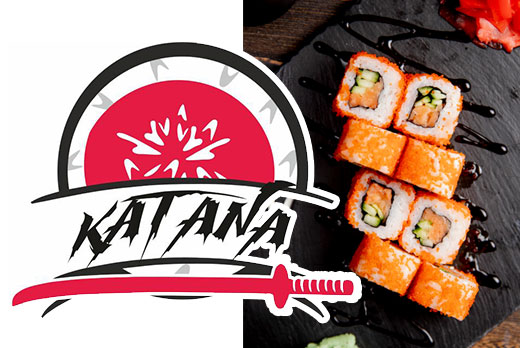 Новая служба доставки «KATANA»: суши и роллы со скидкой до 50% 