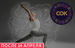 Скидка 50% на абонемент по программе «Йога для женского здоровья» в Семейном оздоровительном комплексе «СОК» Скидка 50% на абонемент по программе «Йога для женского здоровья» в Семейном оздоровительном комплексе «СОК»