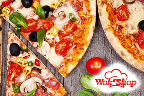Вся пицца со скидкой 50% от службы доставки еды «Wok Shop» Вся пицца со скидкой 50% от службы доставки еды «Wok Shop»